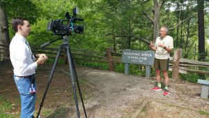 Ray interviewed by WDBJ reporter Christian Heilman