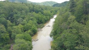 Roanoke River as seen from the BRP Bridge.