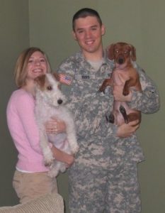 John, Laura, and the dogs