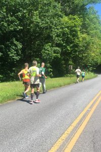 Near the Finish of Relay with Ray.